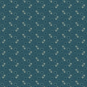 Paula Barnes Mood in Blue Little Circles 0721 Marcus Fabrics Us 287-9