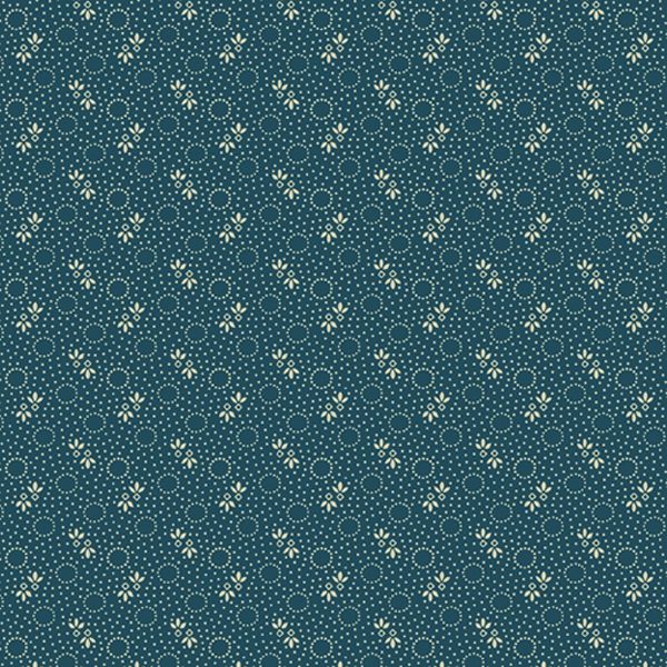 Paula Barnes Mood in Blue Little Circles 0721 Marcus Fabrics Us 287-9