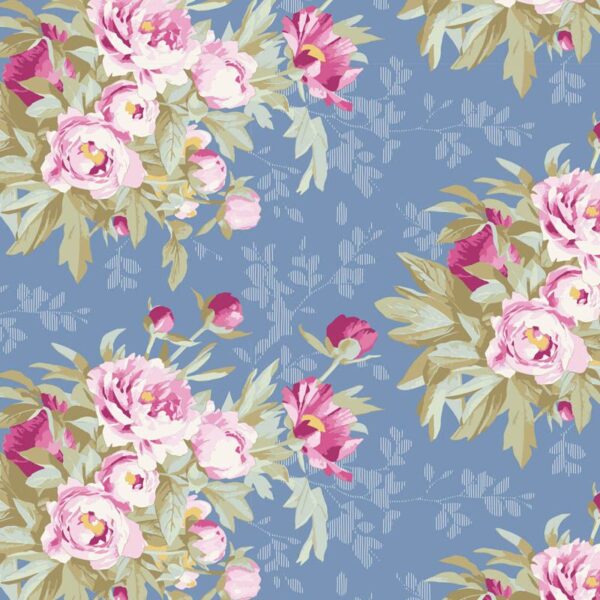 Tilda Woodland 100282 Hazel Blue Quiltstof