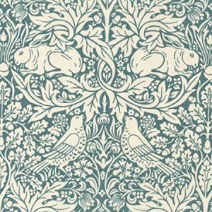 Free Spirit William Morris & Co Standen Brer Rabbit Teal PWWM026