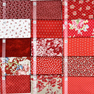 01C Rood serie Quiltstof Patchworkstof