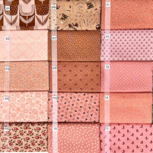 03B Zalm Roze serie Quiltstof Patchworkstof