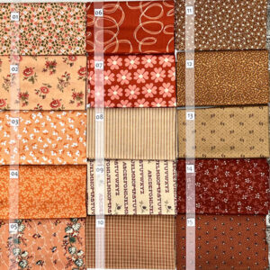 09C Roestbruin Beige serie Quiltstof Patchworkstof