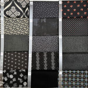 13B Zwart Antraciet serie Quiltstof Patchworkstof