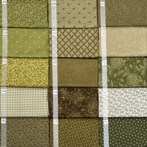 15A Groen serie Quiltstof Patchworkstof