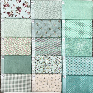 16A Groen serie Quiltstof Patchworkstof