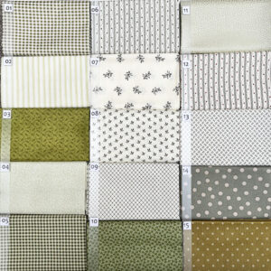 16B Groen serie Quiltstof Patchworkstof