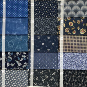 17C Blauw serie Quiltstof Patchworkstof