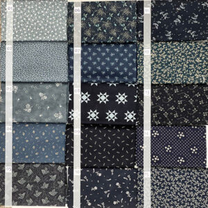 17A Blauw serie Quiltstof Patchworkstof