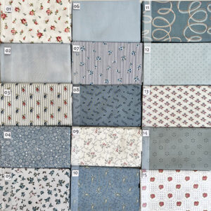 21B Blauw serie Quiltstof Patchworkstof