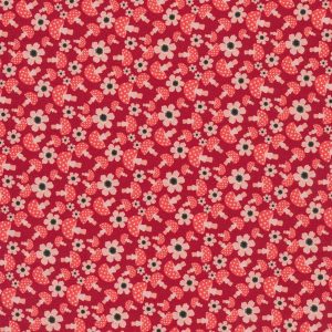 Poppie Cotton Kaisley Rose Mia Red KR20513