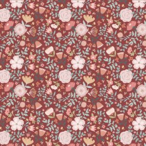 Poppie Cotton Michal Marko Goose Creek Garden Floral Red 20803