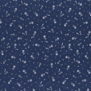 Moda Primitive Gatherings Starlight Gatherings Peony 49165 11 Indigo