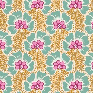 Tilda Cotton Beach Ocean Flower Honey 100340