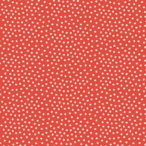 Amelia 2513/R Amelia Daisy Red Quiltstof