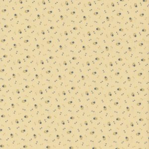 Marcus Fabrics Pam Buda Old Blue Calicos Litle Buds Cream R170207