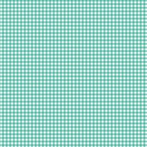 Makower Gingham 920/T62 Aqua Green Quiltstof Patchworkstof