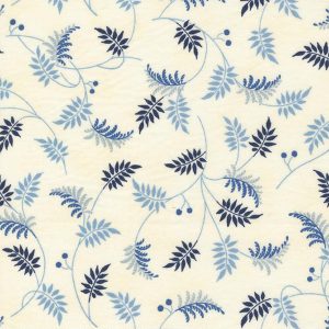 Moda Betsy Chutchian Amelia's Blues Trailing Leaves Landscape Nature LeafIvory 31651 11