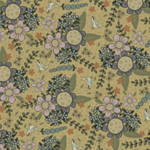 Nutex Lynette Anderson Botanicals 80990 11 Flowerspray Buttercup Quiltstof