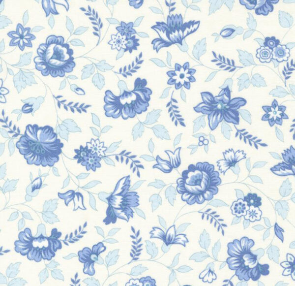 Moda Bunny Hill Designs Blueberry Delight Cream 3031 11 Blueberry Fields Florals