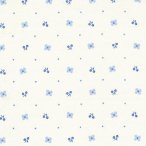 Moda Bunny Hill Designs Blueberry Delight Cream 3034 11 Blueberry Blossoms Ditsy