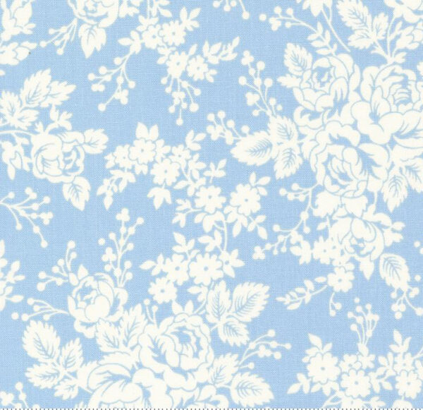 Moda Bunny Hill Designs Blueberry Delight Sky 3030 14 Blueberry Floral Florals