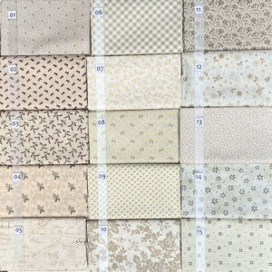 11B Beige Crème Shirtings serie Quiltstof Patchworkstof