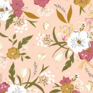 Moda Sweetfire Road Evermore Strawberry Cream Woodland Bouquet Florals 43150 12