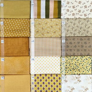 12C Geel serie Quiltstof Patchworkstof