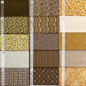 12C Geel serie Quiltstof Patchworkstof