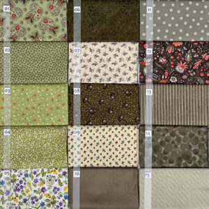 15C Groen serie Quiltstof Patchworkstof