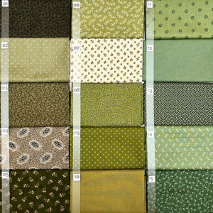 15C Groen serie Quiltstof Patchworkstof