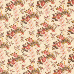 Moda Betsy Chutchian Dinah's Delight Sweet Milk 31673 11 Dainty Delight Small Floral Quiltstof Patchworkstof is een crème quiltstof met bloemetjes