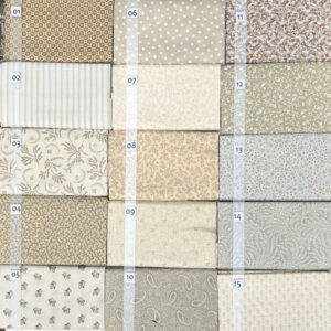 11C Beige Crème Shirtings serie Quiltstof Patchworkstof