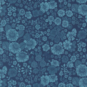 Moda Chelsea Garden Dark Blue Piccadilly Florals 33745 12