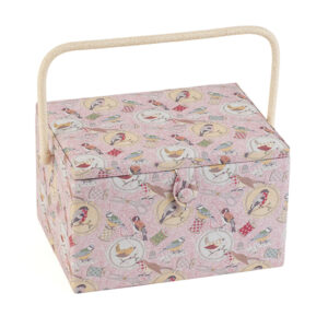 Hobby Gift Birds on Bobbin Medium Sewing Box MRM\627