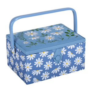 Hobby Gift Denim Daisies Medium Sewing Box MRME\649