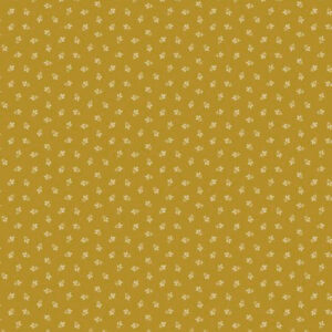 Marcus Fabrics Katie Solbery Autumn Delight R110930D Tiny Tri-Leaf Gold