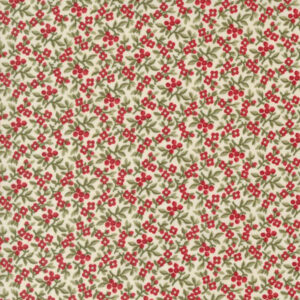 Moda 3 Sisters A Christmas Carol Snowflake 44359 11 Bountiful Berries Small Floral