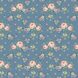 Tilda Fabrics Creating Memories Summer and Ocean Blues 130129 Gracie Blue