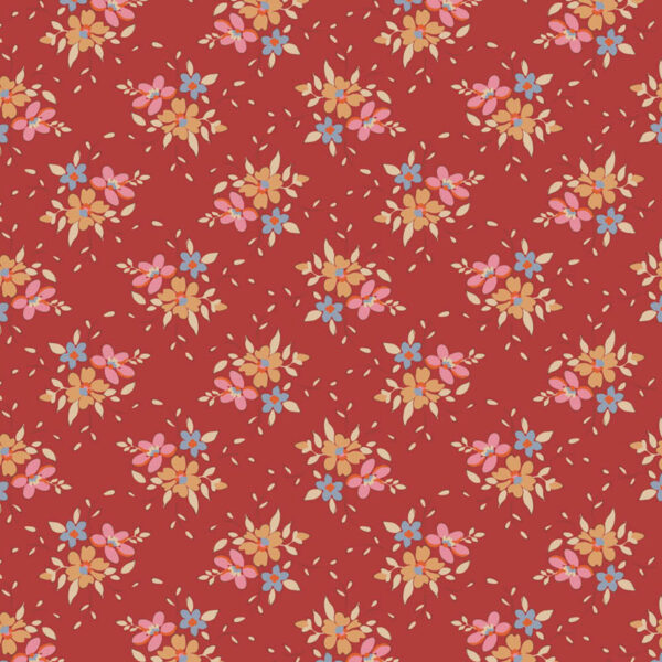 Tilda Fabrics Creating Memories Winter Reds and Greens 130150 Frida Red