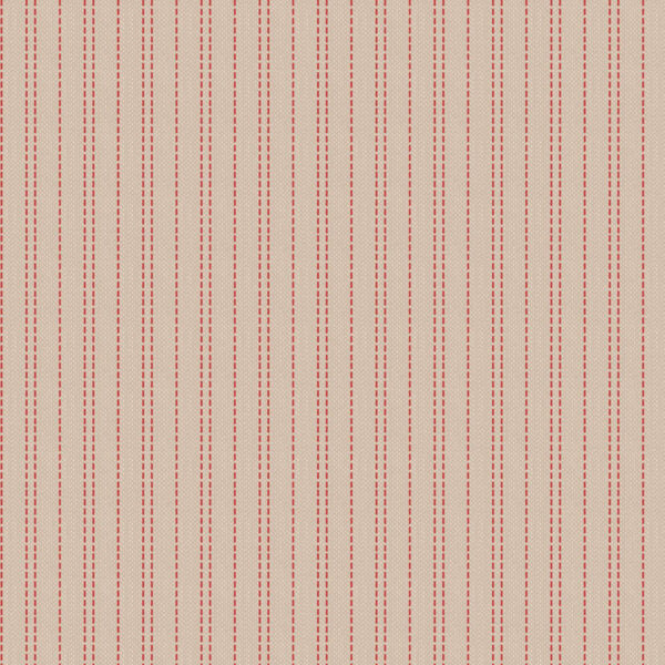 Tilda Fabrics Creating Memories Winter Reds and Greens 160083 Seamstripe Red