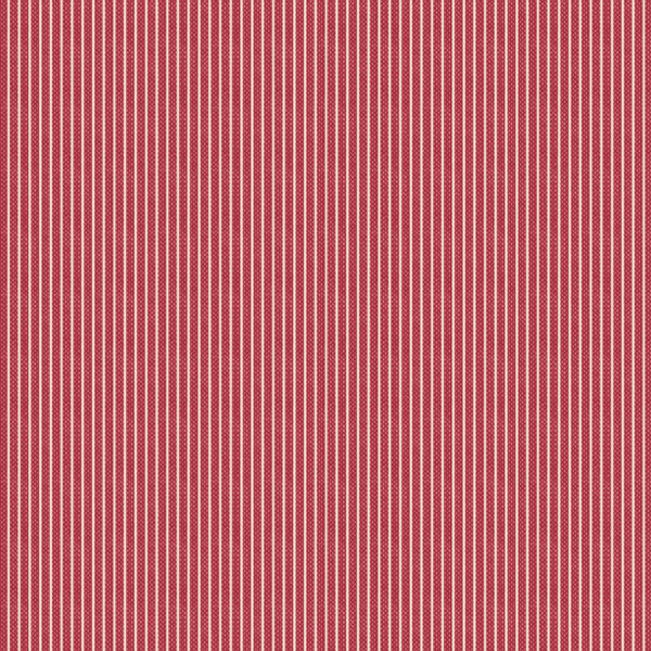 Tilda Fabrics Creating Memories Winter Reds and Greens 160084 Tinystripe Red