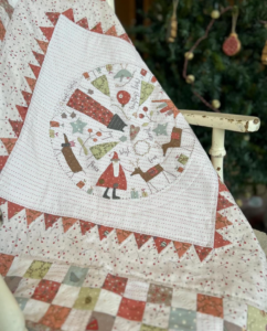 Henry Glass Anni Downs Down Tinsel Lane compleet kerstquilt pakket