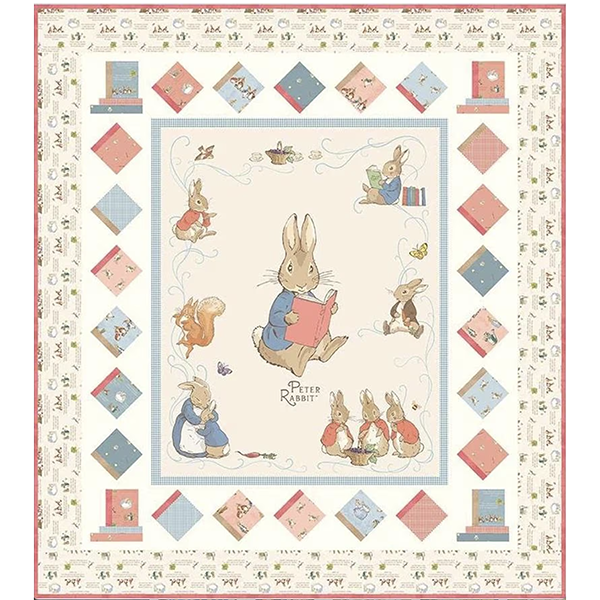 Peter Rabbit Panel Quilt Kit KT-14700 pakket