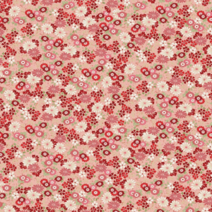 Makower Kasumi Floating Flowers Red 046 R