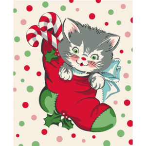 Moda Urban Chiks Kitty Christmas 31207 11 panel