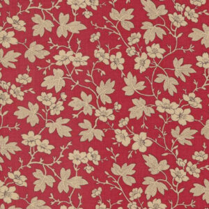 Moda French General Rouenneries Trois Rouge 13964 14 Mignon Florals Vine Leaf