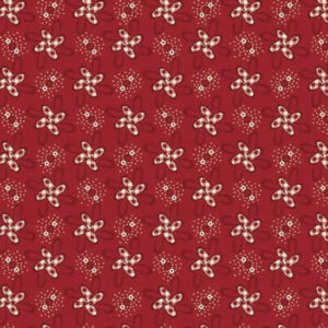 Henry Glass Kim Diehl Garnet & Gingham 1341 88 Wirlygig Red