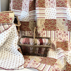 Franse Blokkenquilt 140 x 200 cm Kant en Klaar!